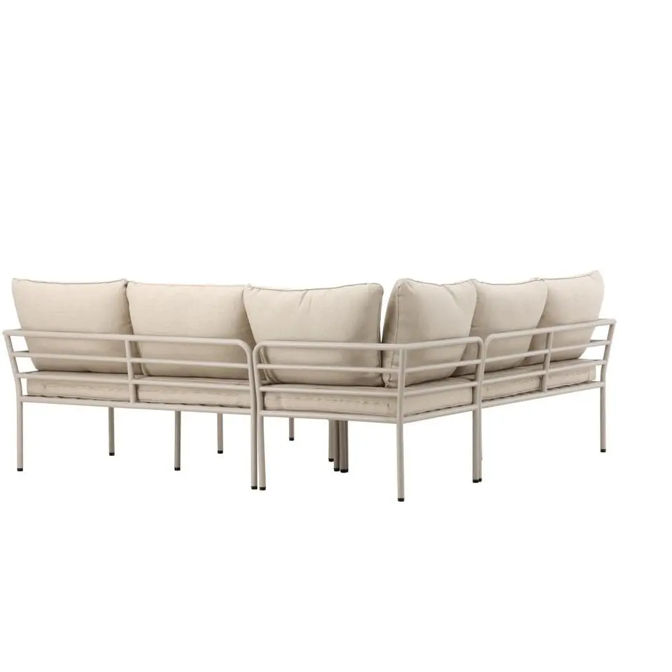 Svea - Jamal loungeset - hoekbank en tafel - beige/zand