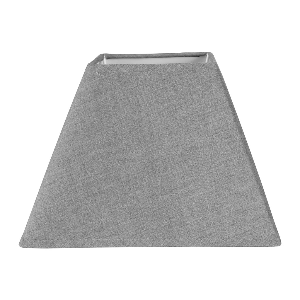 Abat-jour carré gris clair 20x14cm
