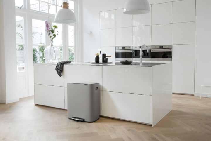 Bo Pedaalemmer 60 liter - Mineral Concrete Grey