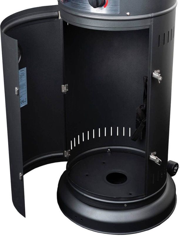 Eurom - Flameheater - Terrasverwarming - Zwart - 11000 Watt - 182.3x52.2x52.2cm