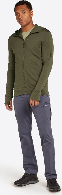 Icebreaker Merino 260 Quantum Iv Sweatshirt Met Rits Groen Man