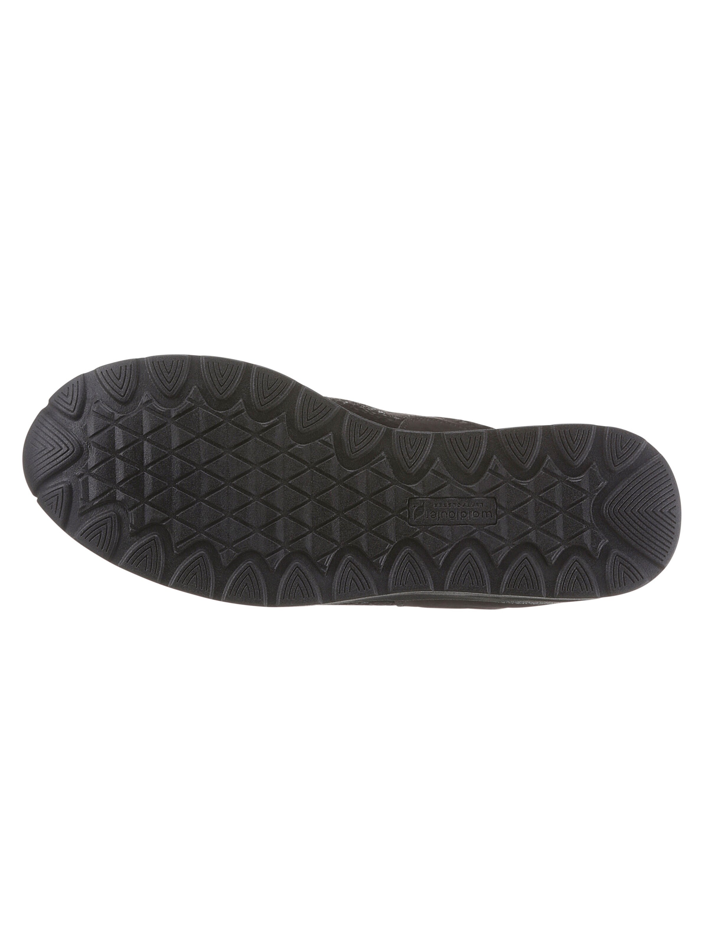 Waldläufer Slipper in schwarz-anthrazit