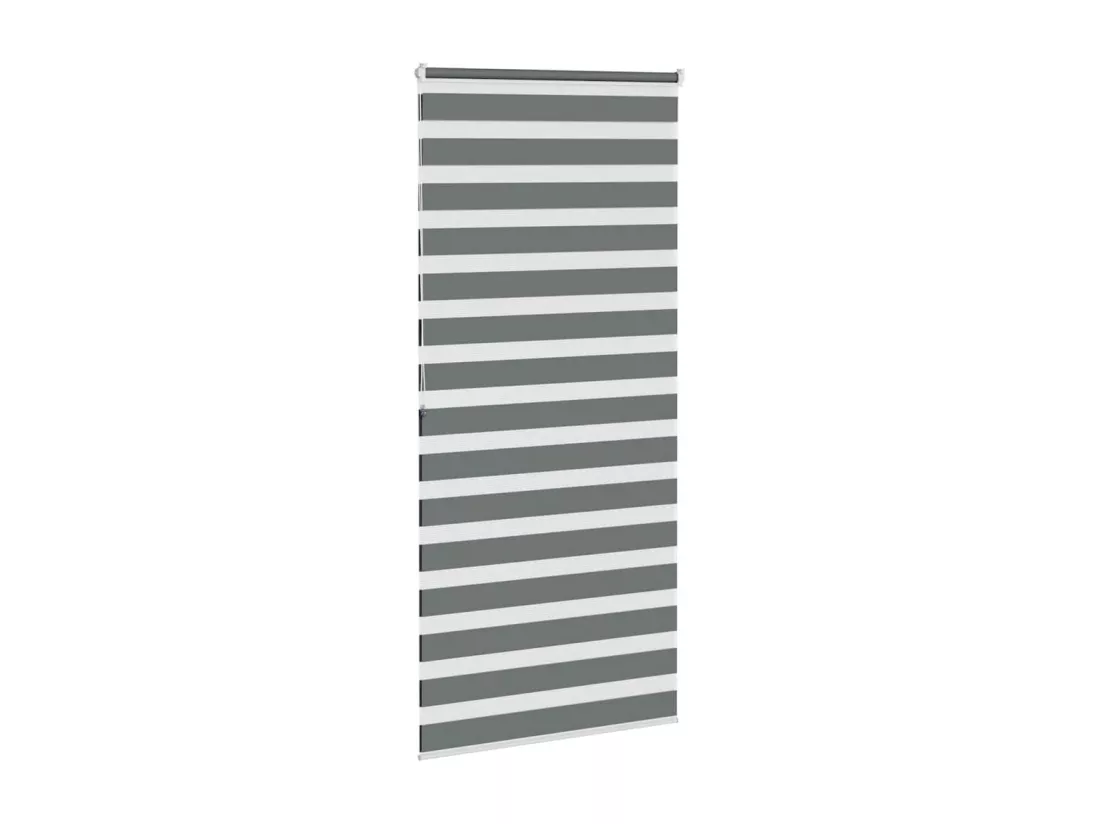 Store zèbre gris foncé largeur du tissu 110,9 cm polyester