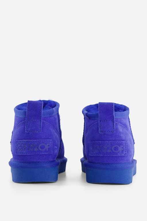 Colors of California Enkellaarsjes blauw Suede