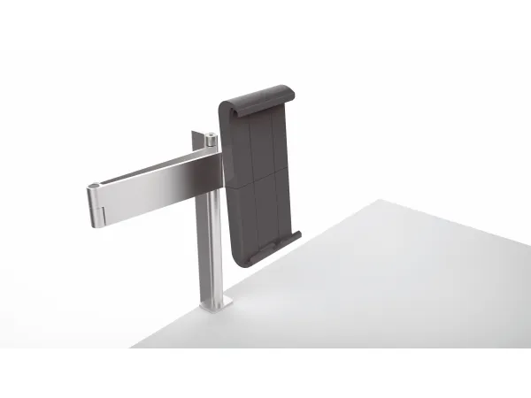 Durable Tablet Holder TABLE CLAMP metallic silver