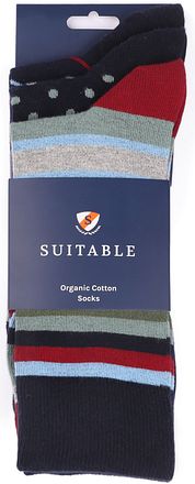 Suitable Sokken 3-Pack Print Multicolour SO-BIOCOTTON-3P-23-01 kopen