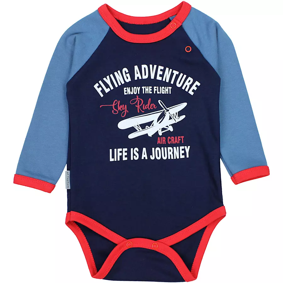 TupTam Jungen Baby Body Langarm 5er Pack grüngelb