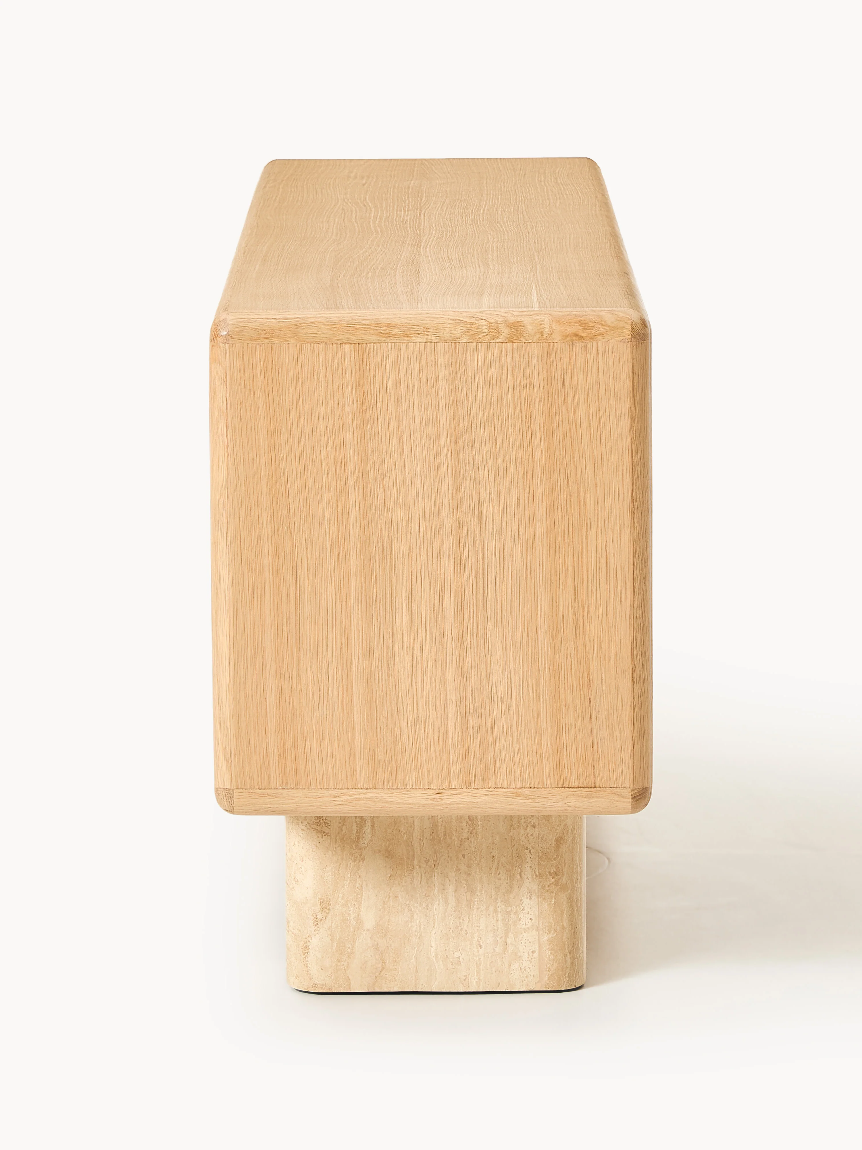Houten dressoir Tundra met travertijn poten
