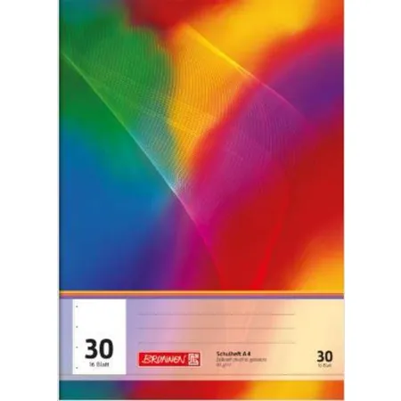 BRUNNEN Schulheft DIN A4 Lineatur 30, 16 Blatt, blanko