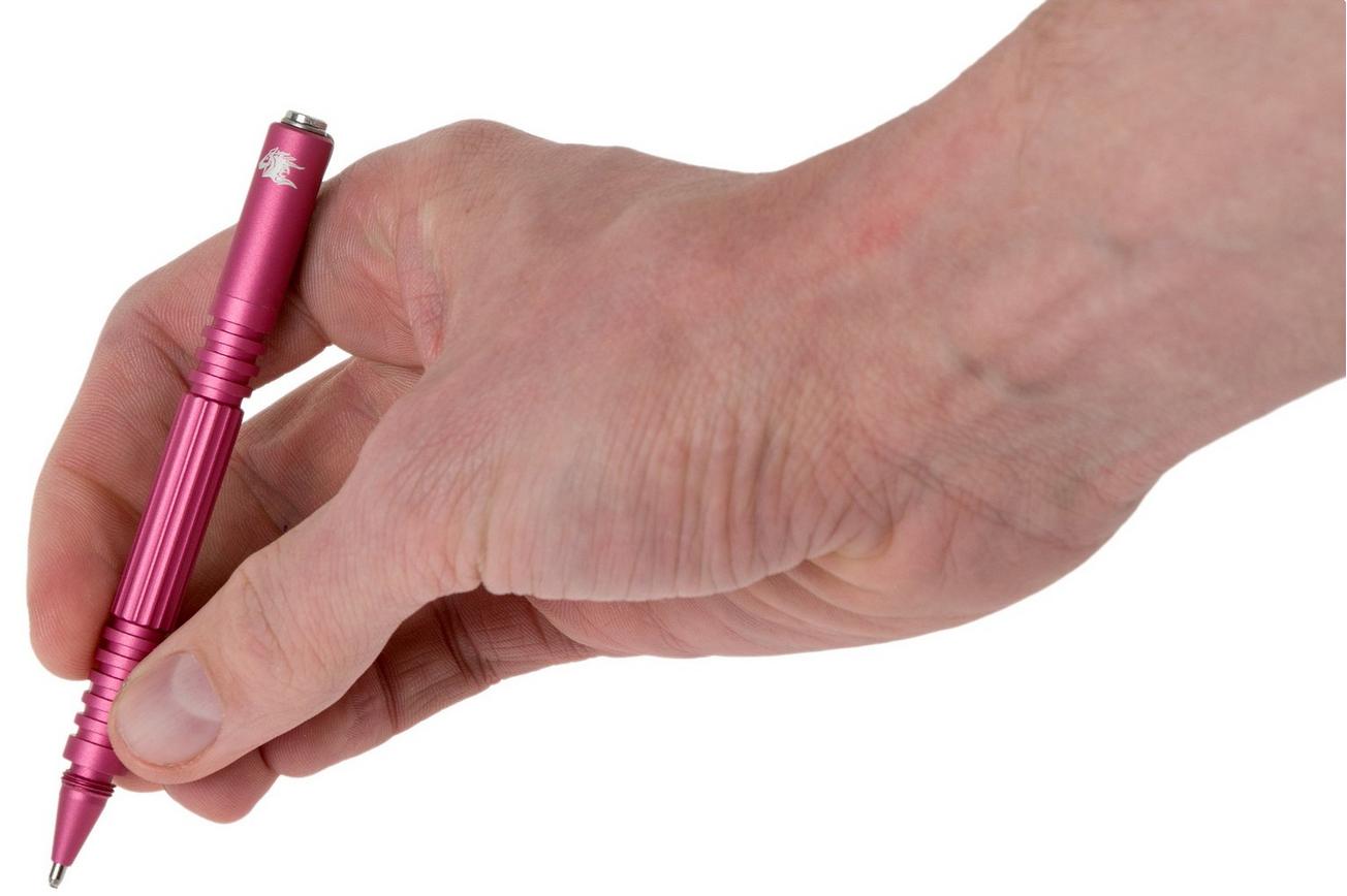 Rick Hinderer Investigator Pen Aluminium Matte Pink, tactische pen