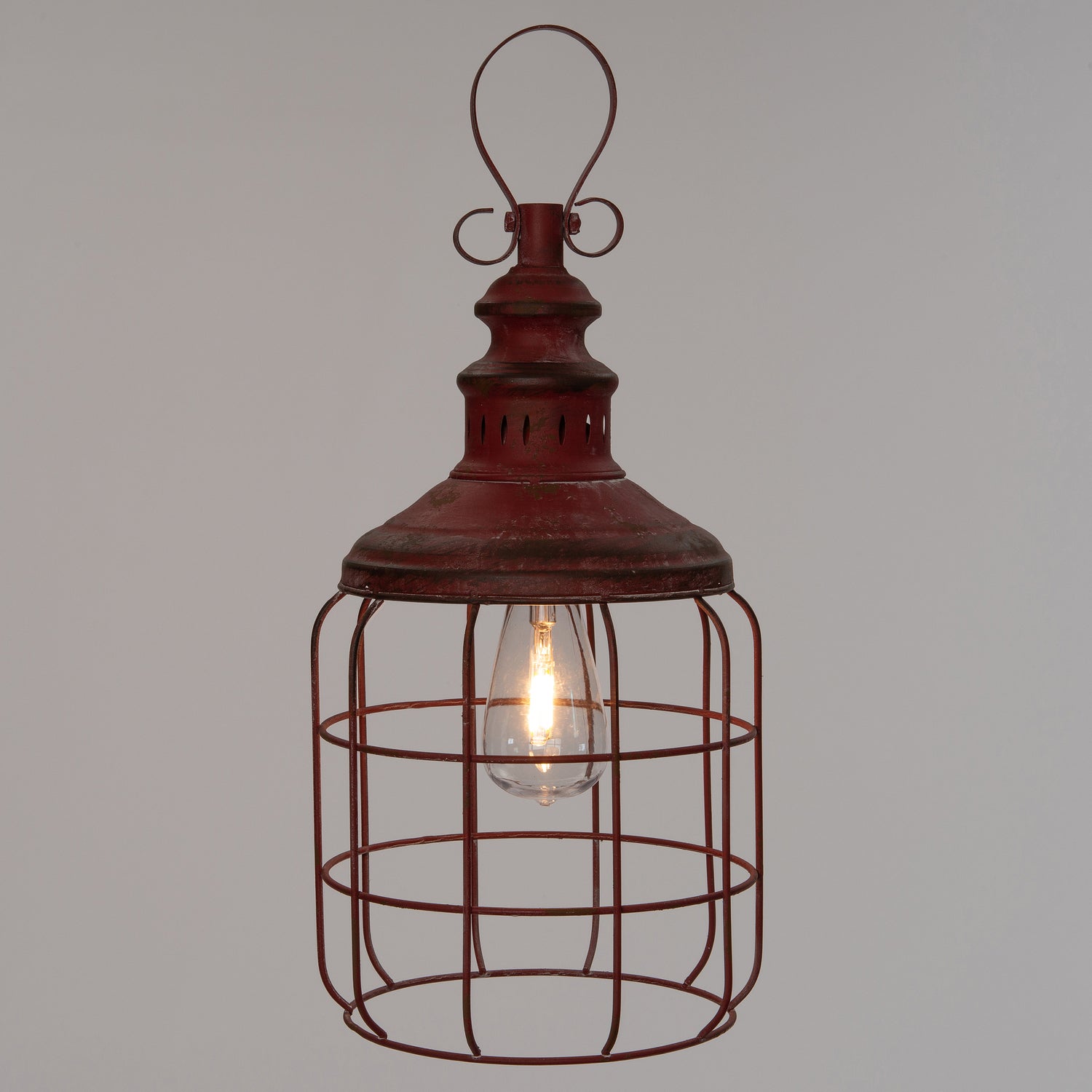 Intratuin solar lantaarn rood D 21 H 40 cm