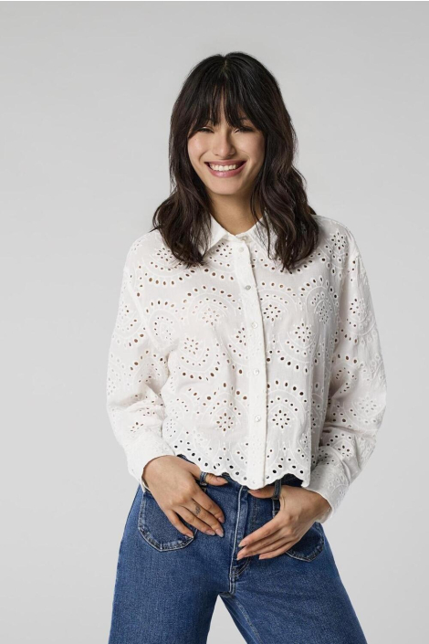 Only ecru dames blouse