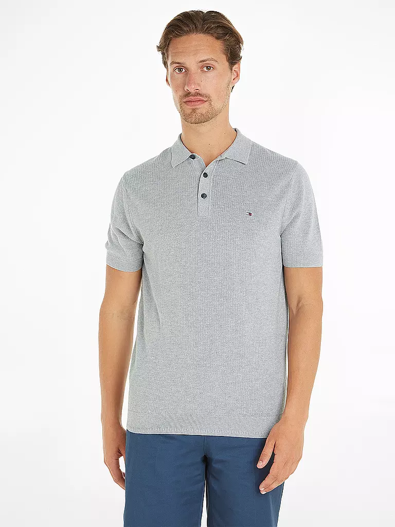 TOMMY HILFIGER Poloshirt hellgrau