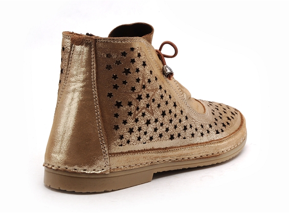 Coco abricot boots bottine plates femme mieges or
