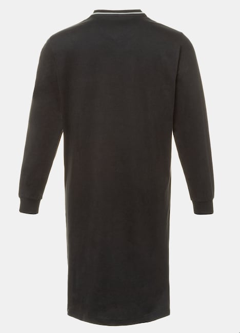 Nachthemd, Homewear, uni, Langarm, bis Gr 8XL