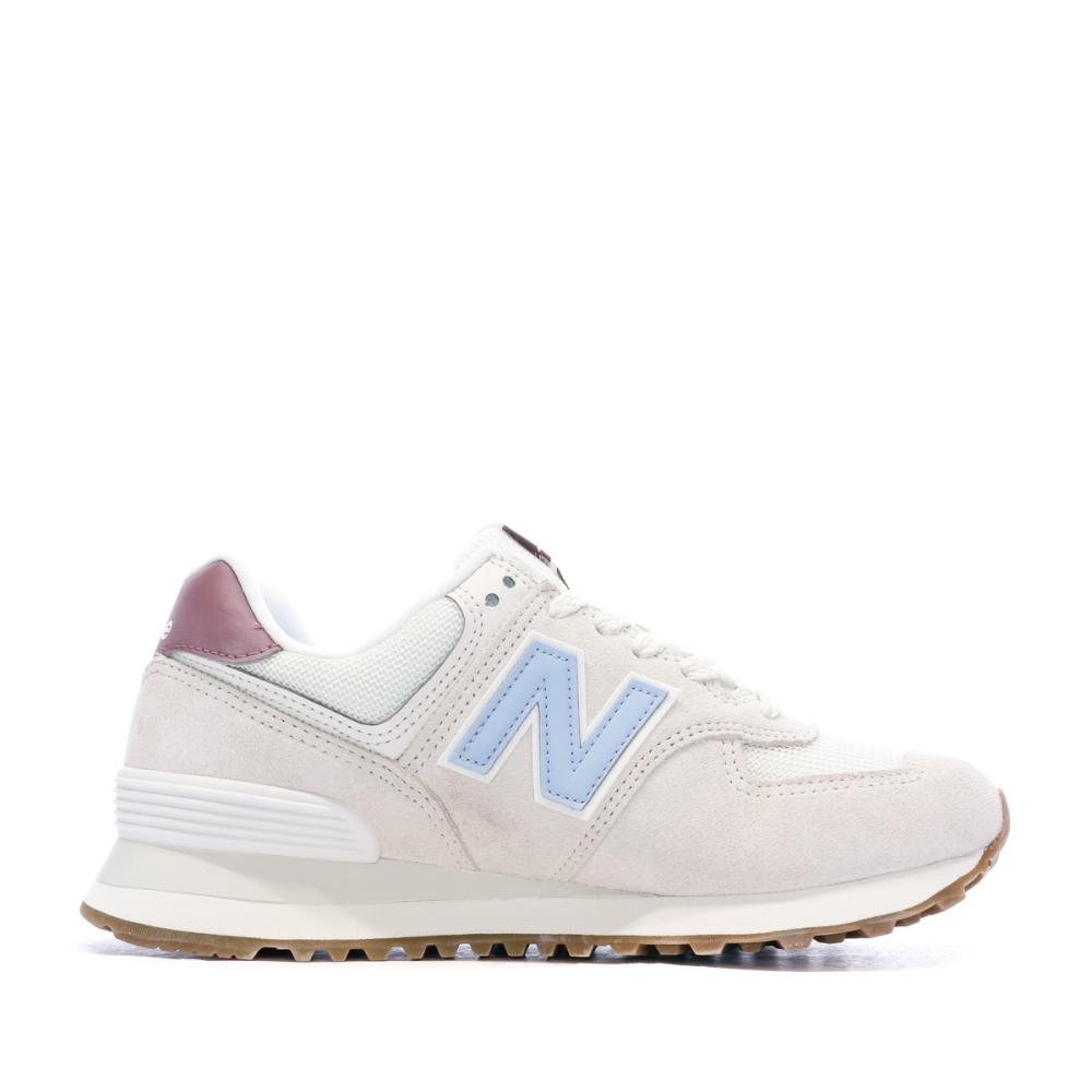 New Balance WL574 Baskets Ecrus Femme New Balance
