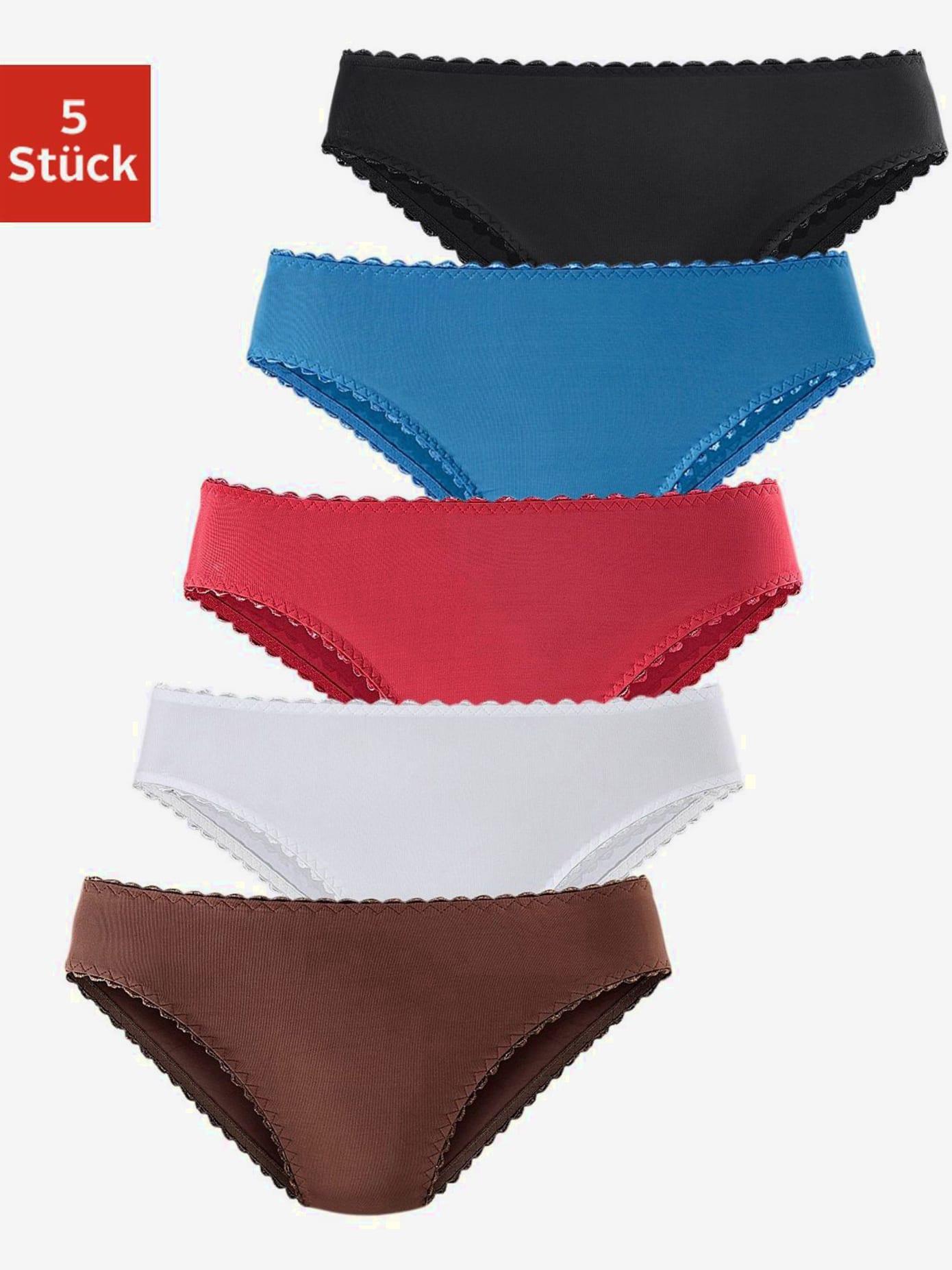 Slips jazz lot de 5 panties pratique