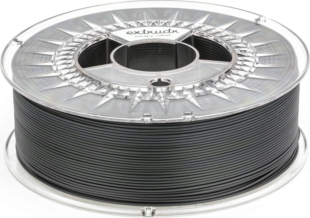 Extrudr  PLA Basic Schwarz, 1,75 mm / 1000 g    Technisches PLA für brillante Ergebnisse in Schwarz