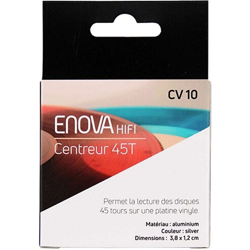 Accessoire platine vinyle Enova Hifi Centreur disque vinyle 45 tours CV 10