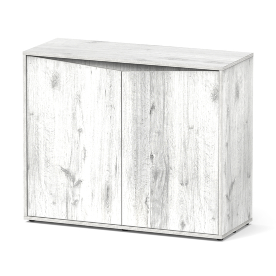 Meuble pour aquarium Splendid 2 portes Chêne Blanc L.100xP.40xH.83cm