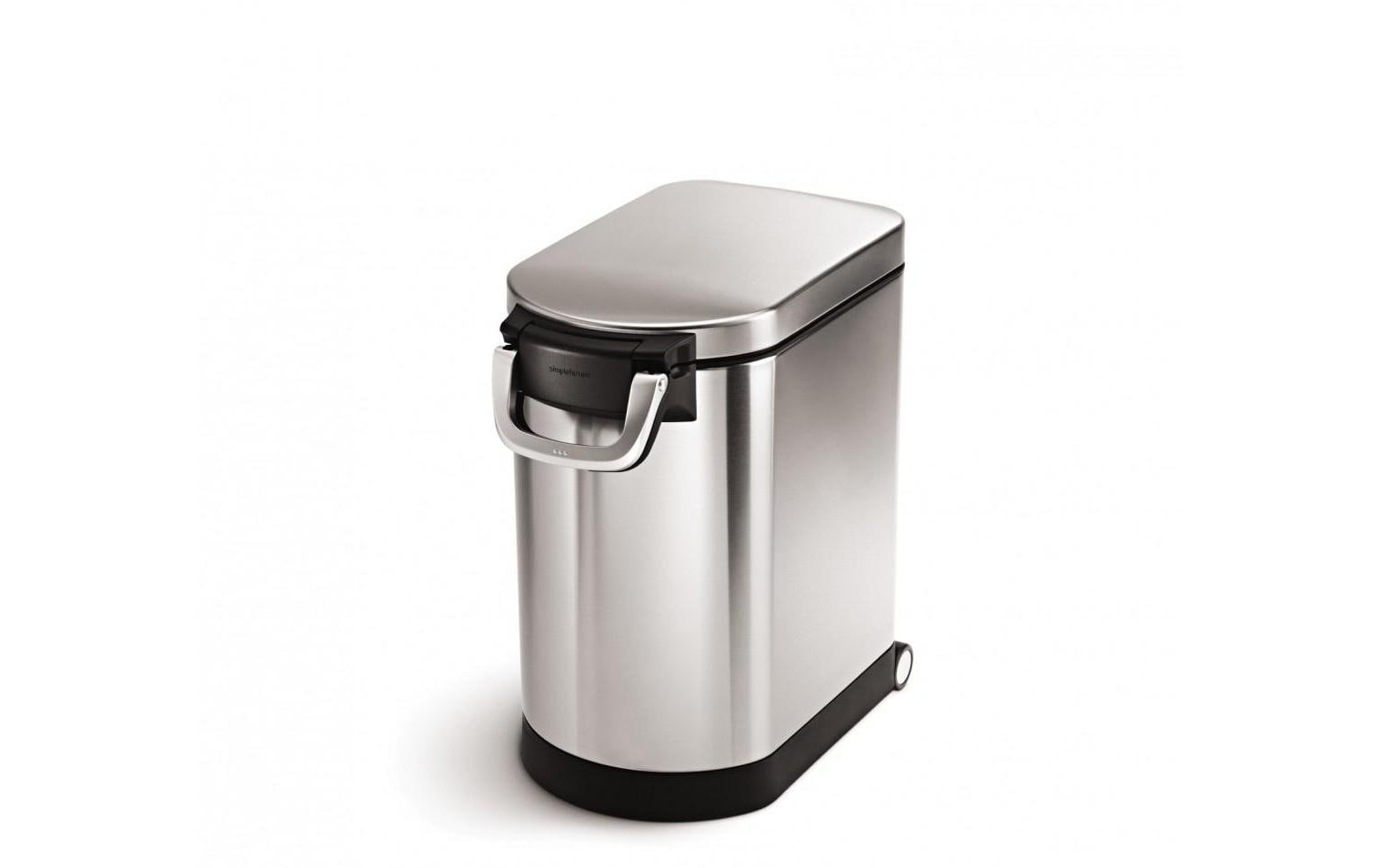 Tierfutterbehälter Medium Edelstahl<br>Futternapf für Hunde, 25 l