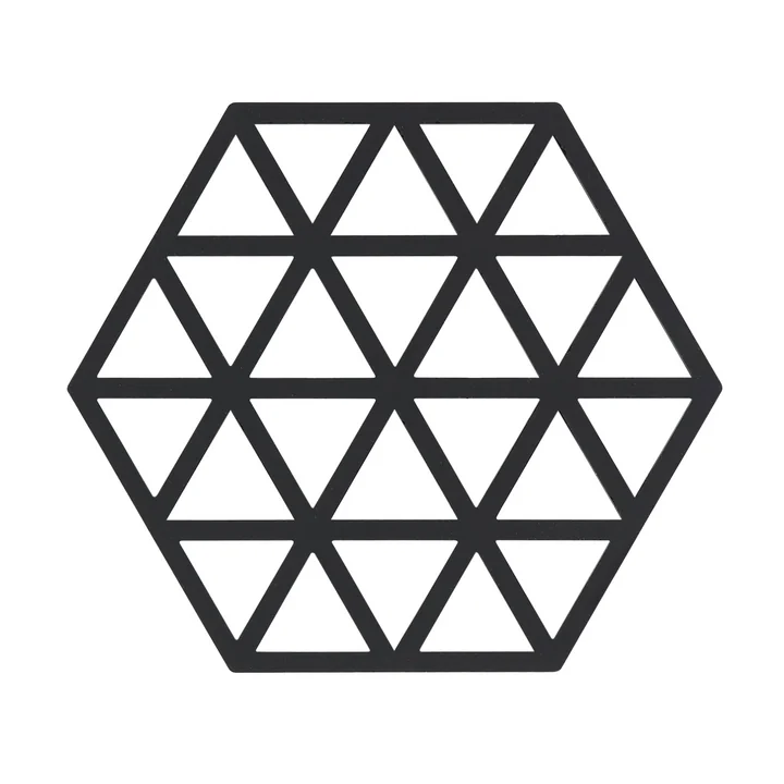 Zone Denmark - Triangle Untersetzer, 16 x 14 cm, schwarz