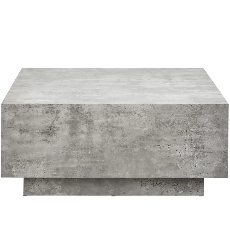 tectake Salontafel Lasley met voet, draagkracht 45 kg, Betonlook
