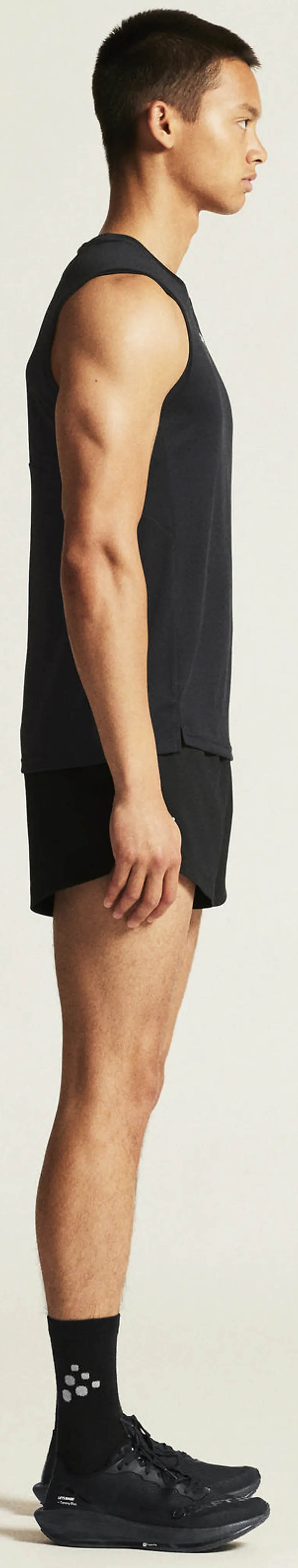 Rush 2.0 Singlet Herre Black