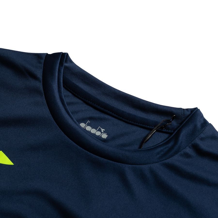Diadora T-shirt d'Entraînement Equipo - Bleu Marine/Jaune Fluo
