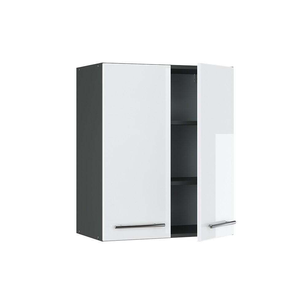VICCO Hängeschrank 60 cm Weiß Hochglanz Küchenschrank Hängeschrank Küchenzeile Fame-Line