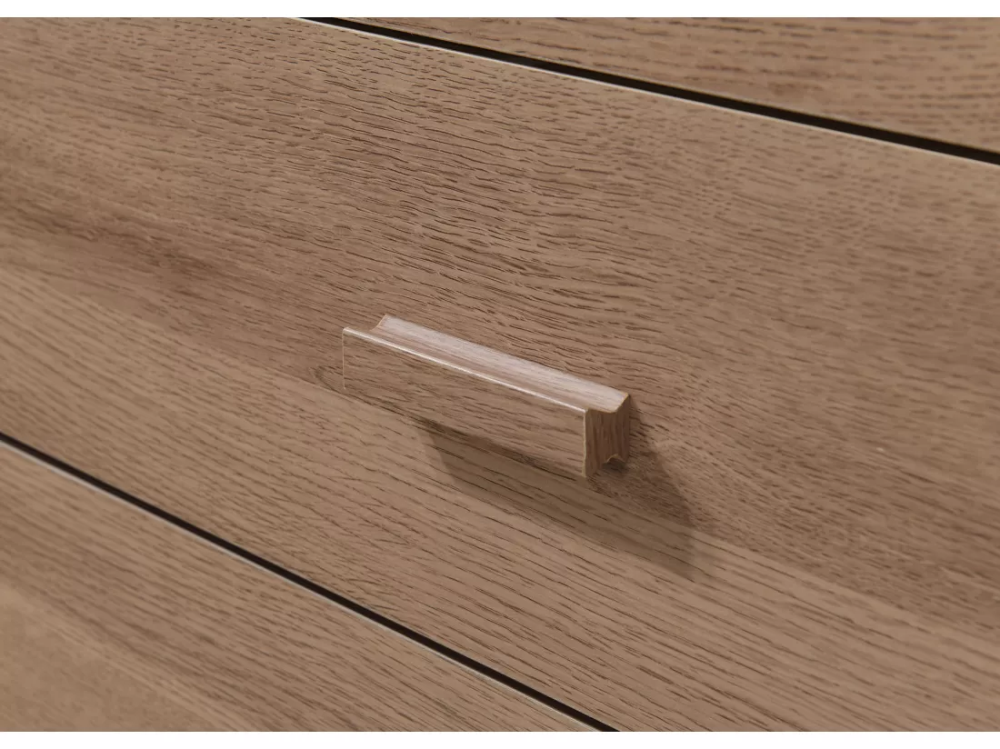 Commode avec 4 tiroirs Chêne