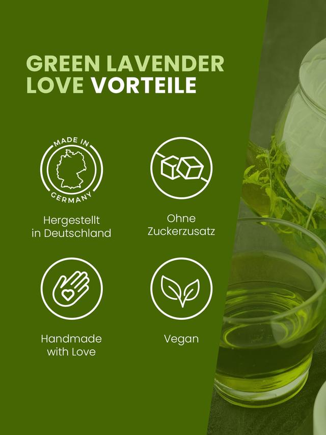 Grüner Tee Lavendel, 3er-Set