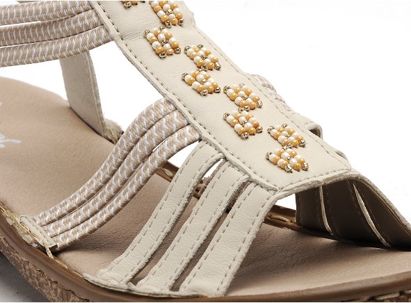 Rieker nu pieds plats femme 62855 beige