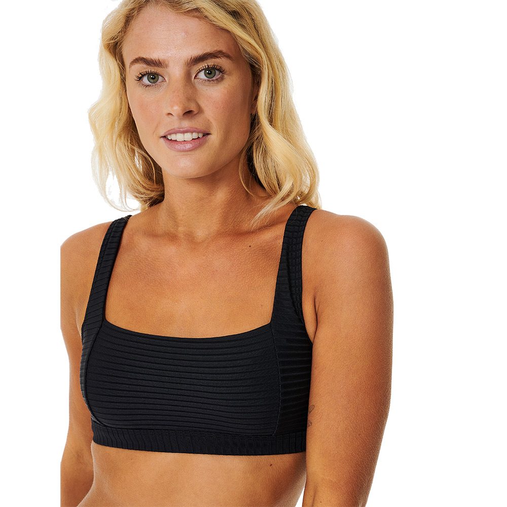 Rip Curl Premium Surf Crop Bikini Top Damen schwarz