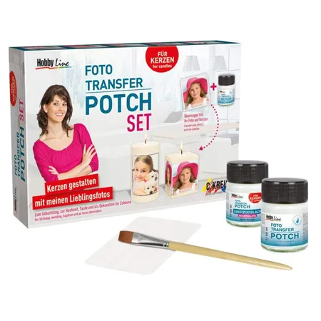 KREUL Foto Transfer Potch Set Kerzen gestalten