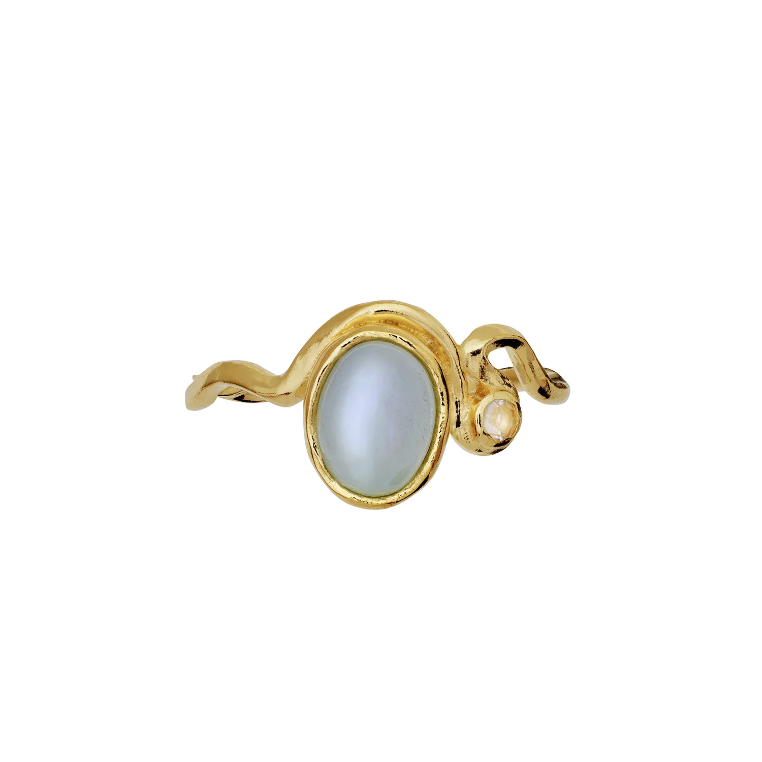 Maanesten Lorelei Ring 18 kt. Forgyldt Sølv 4820a