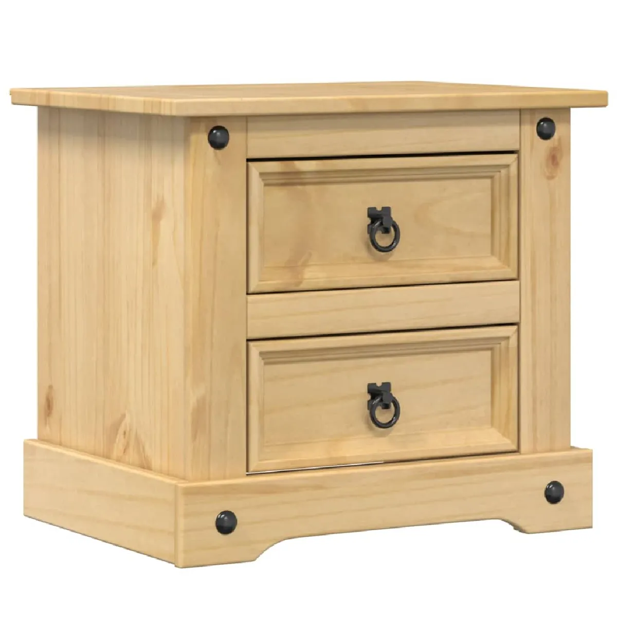 vidaXL Table de chevet Corona - Bois de pin massif