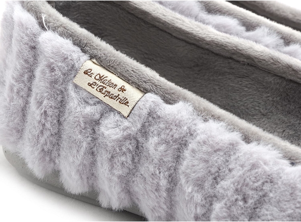 La maison de l espadrille chaussons femme 6053 4 gris