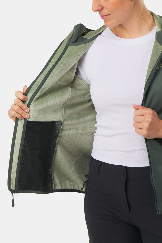 Jack Wolfskin Jack Wolfskin Windhain Hoody Softshell Jas Dames