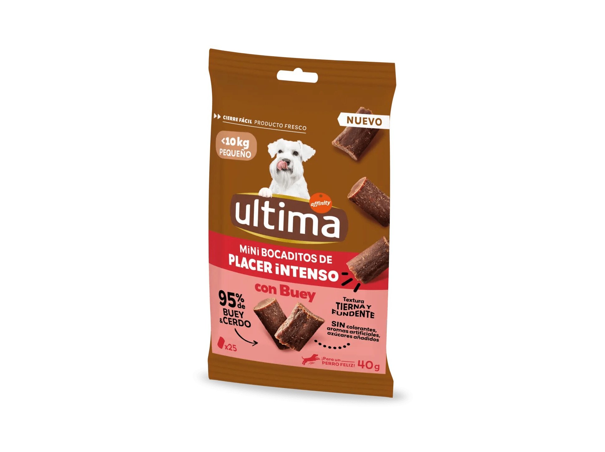 SNACK PARA CÃO ULTIMA SABOR INTENSO VACA 40G