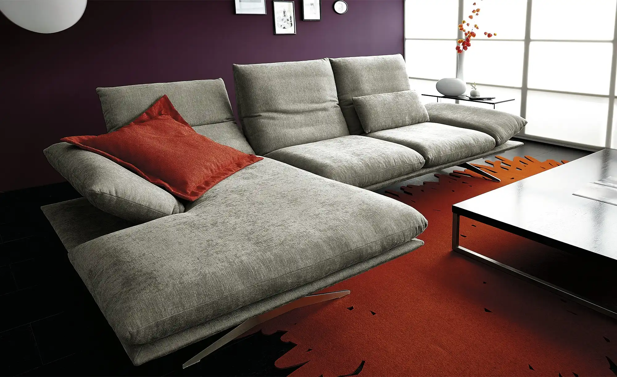 KOINOR Ecksofa aus Flachgewebe Francis