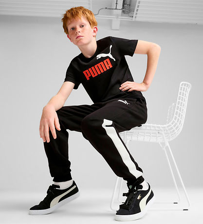 Puma Sweatpants - Power Colorblock - Sort
