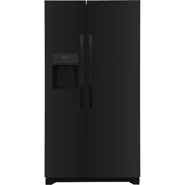 Refrigerador Frigidaire Side-by-Side de 25,6 pés cúbicos com máquina de gelo (aço inoxidável resistente a impressões digitais) ENERGY STAR