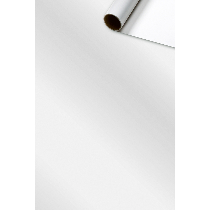 Stewo Geschenkpapier Uni Lack, weiss, 70 cm x 2 m