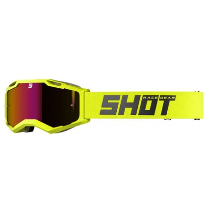 Masque cross Shot IRIS 2.0 - SOLID NEON YELLOW GLOSSY 2023 - Jaune