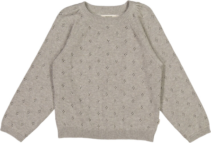 Wheat Strik Pullover Mira Warm grey melange