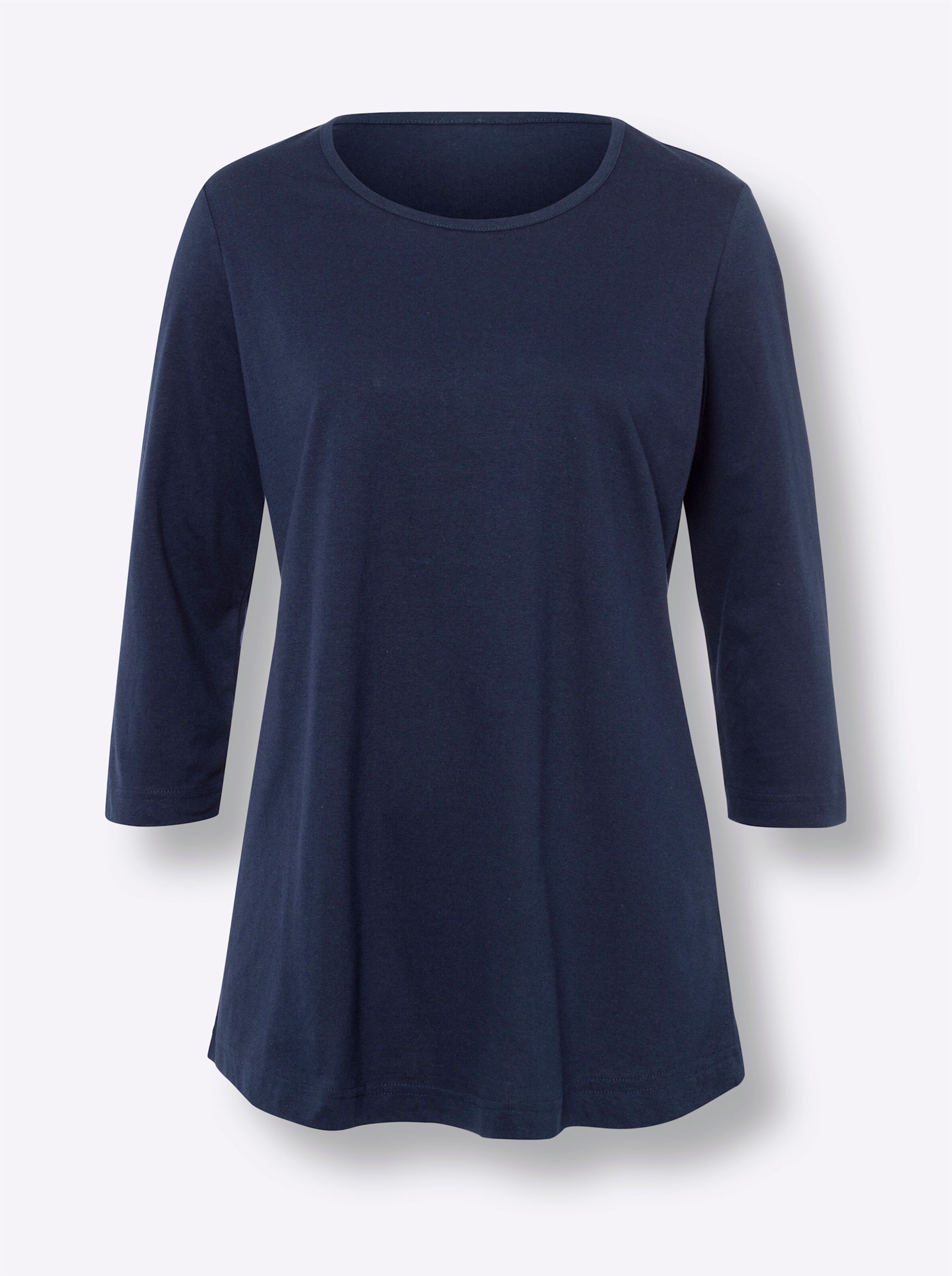 Longshirt in grasgrün + marine