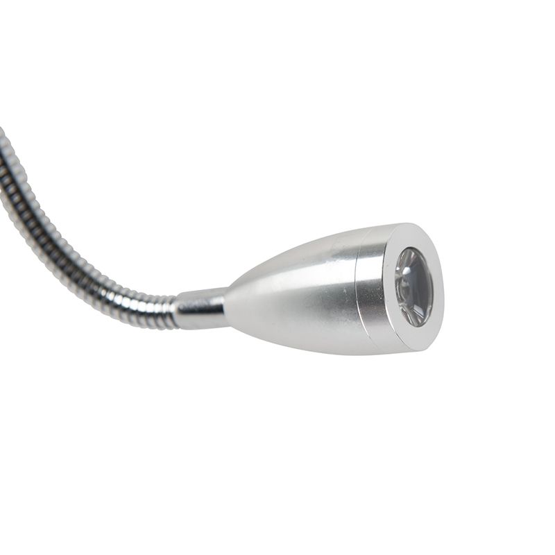 Moderne wandlamp wit met witte kap - Brescia