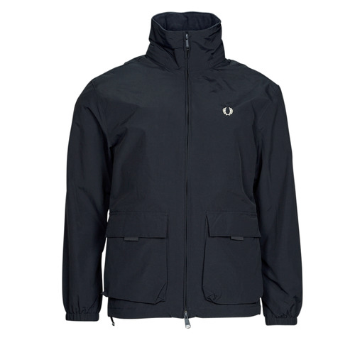 Fred Perry - PATCH POCKET ZIP HROUGH JACKET - Bleu marine