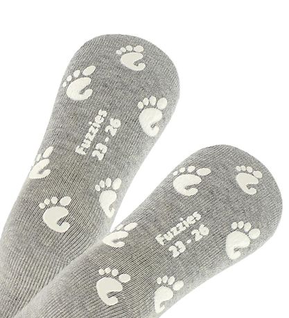 Fuzzies Socken m. Graumeliert - Antirutsch